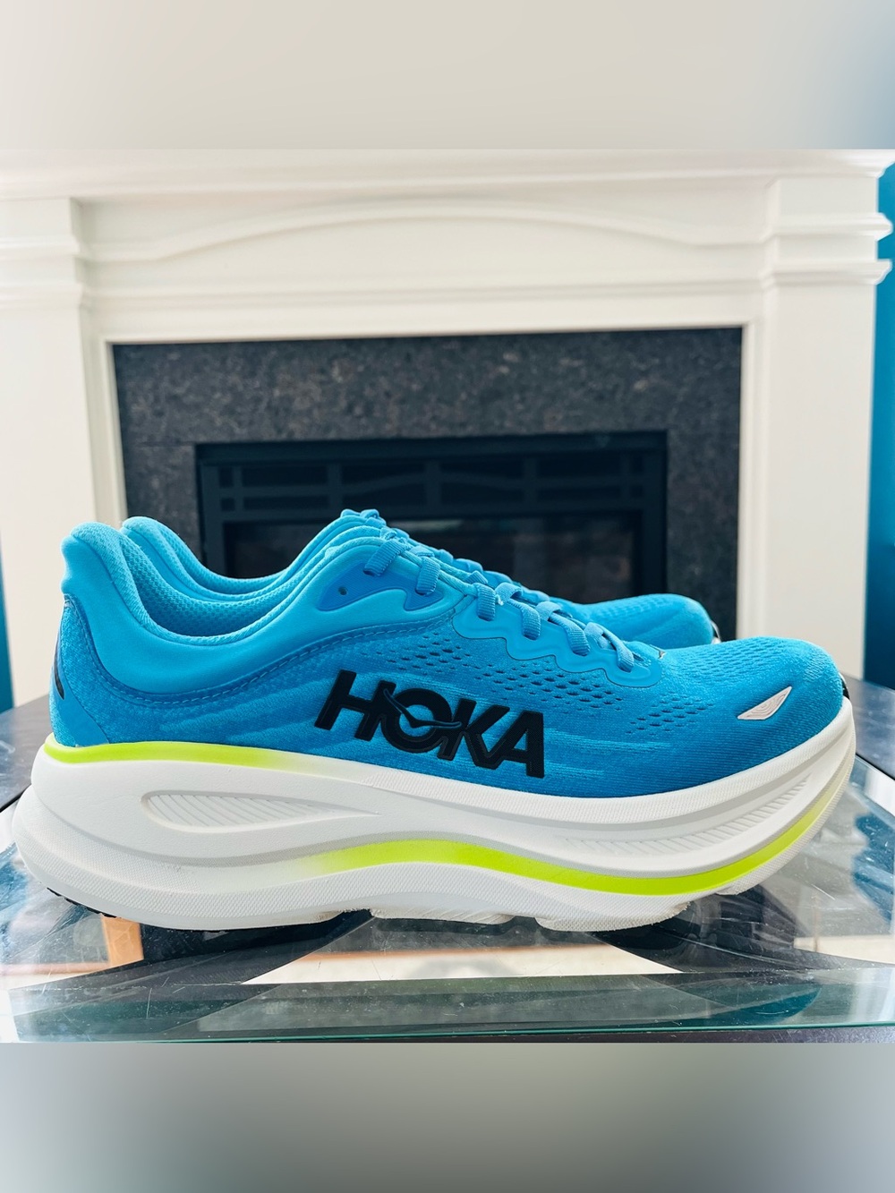 Sz 10.5 Hoka Bondi 9 Men's Running Shoes SKYWARD BLUE / HOKA BLUE 1162011/SLHK